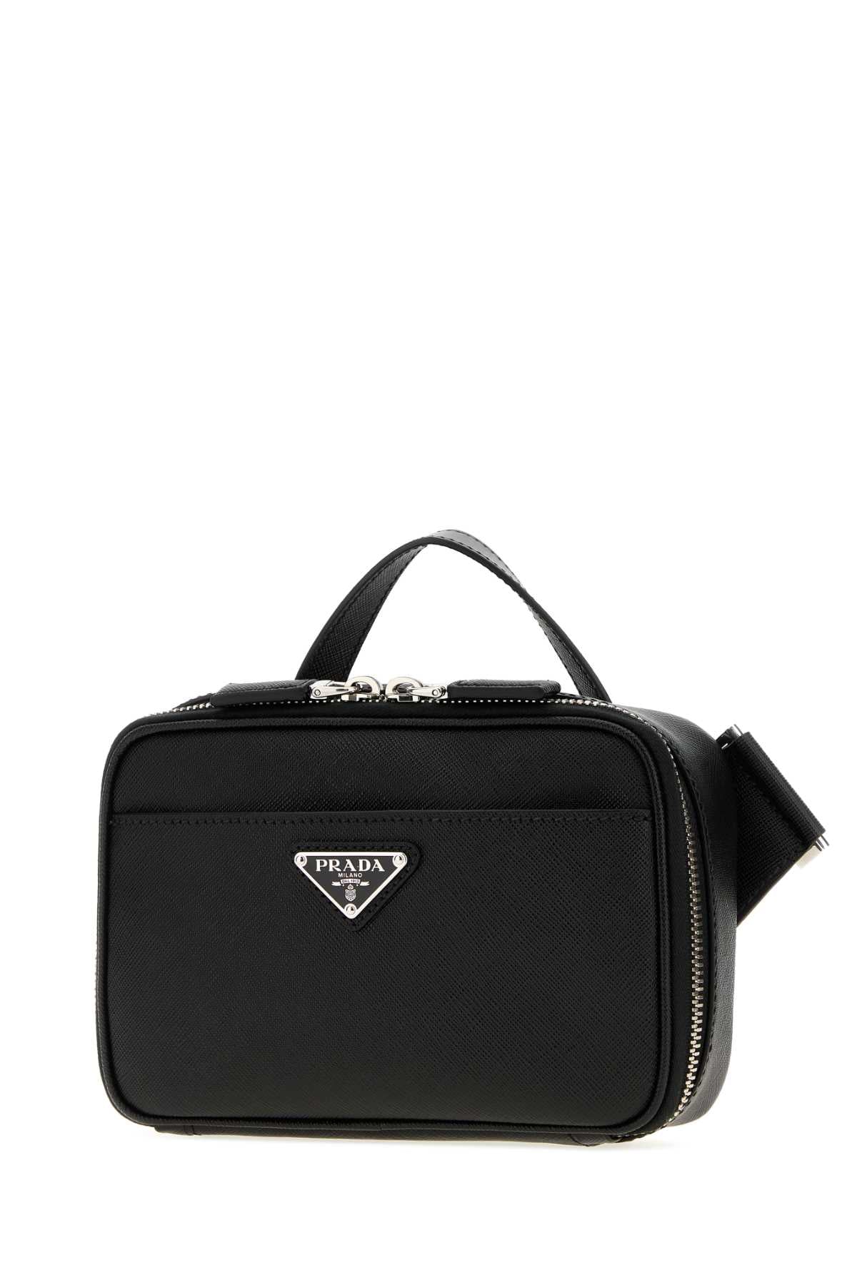 Prada Men Black Leather Crossbody Bag PRADA