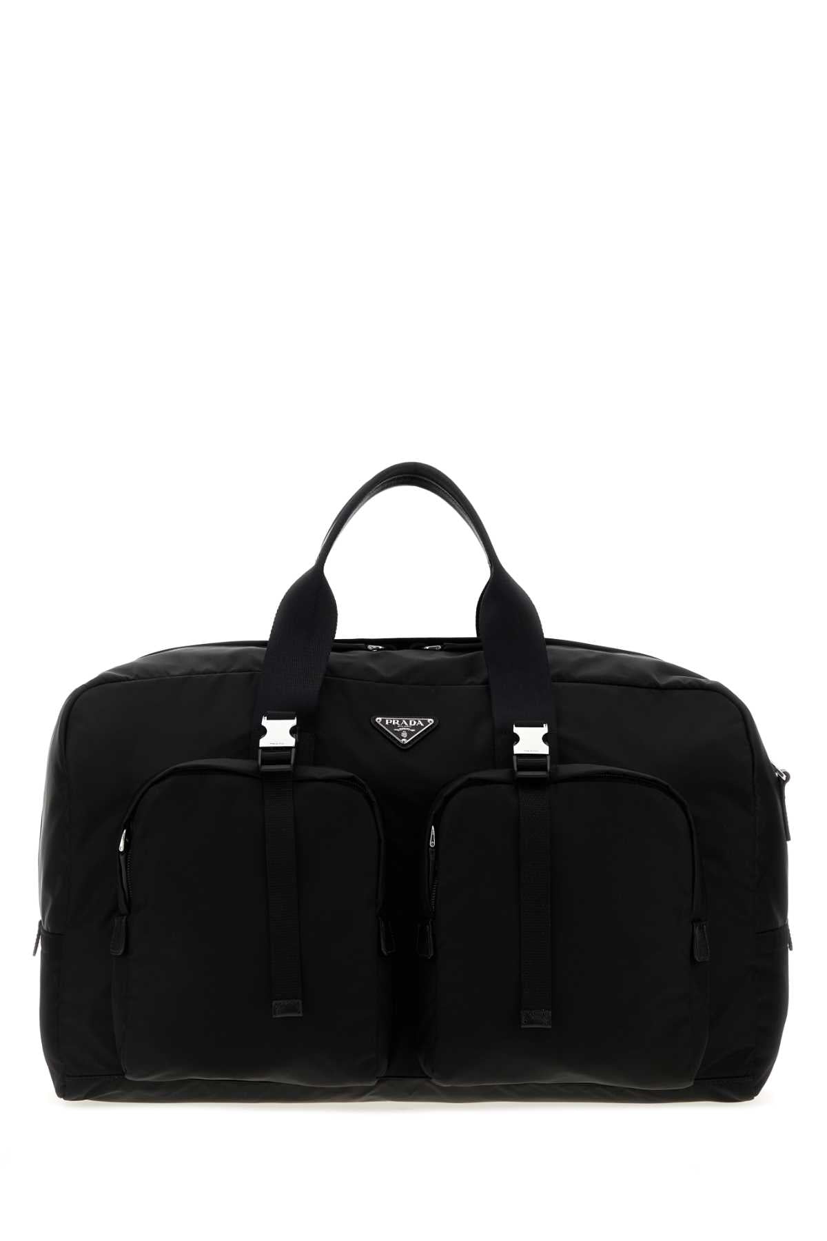 Prada Men Black Canvas Travel Bag PRADA
