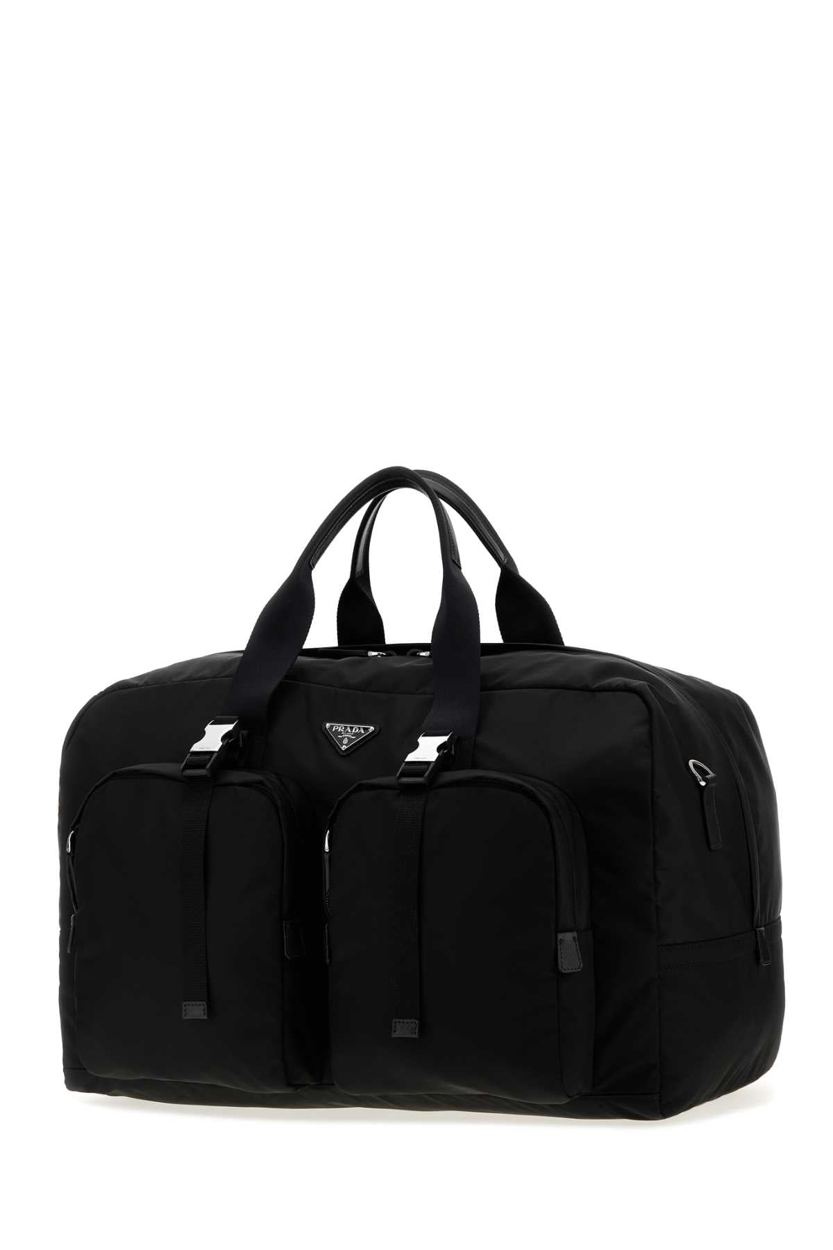 Prada Men Black Canvas Travel Bag PRADA