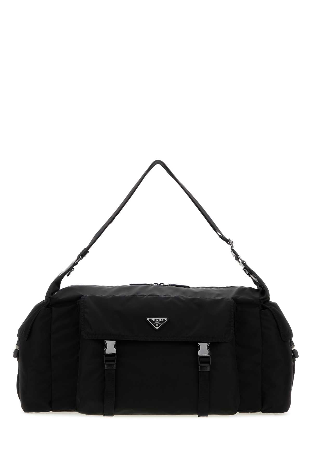 Prada Men Black Re-Nylon Prada Explore Travel Bag PRADA