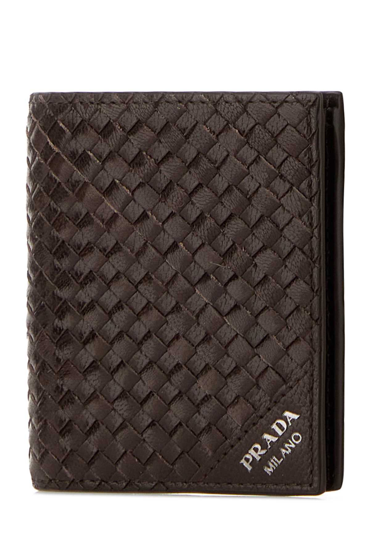 Prada Men Brown Leather Wallet PRADA