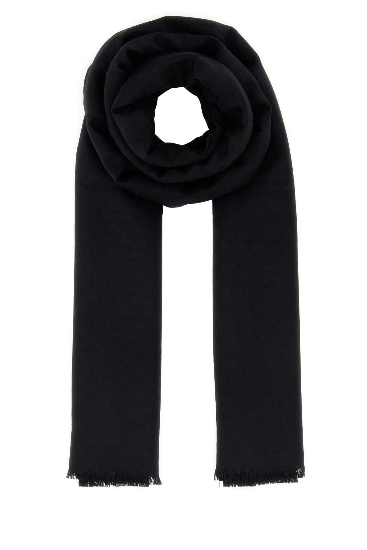 Prada Men Black Jacquard Scarf PRADA