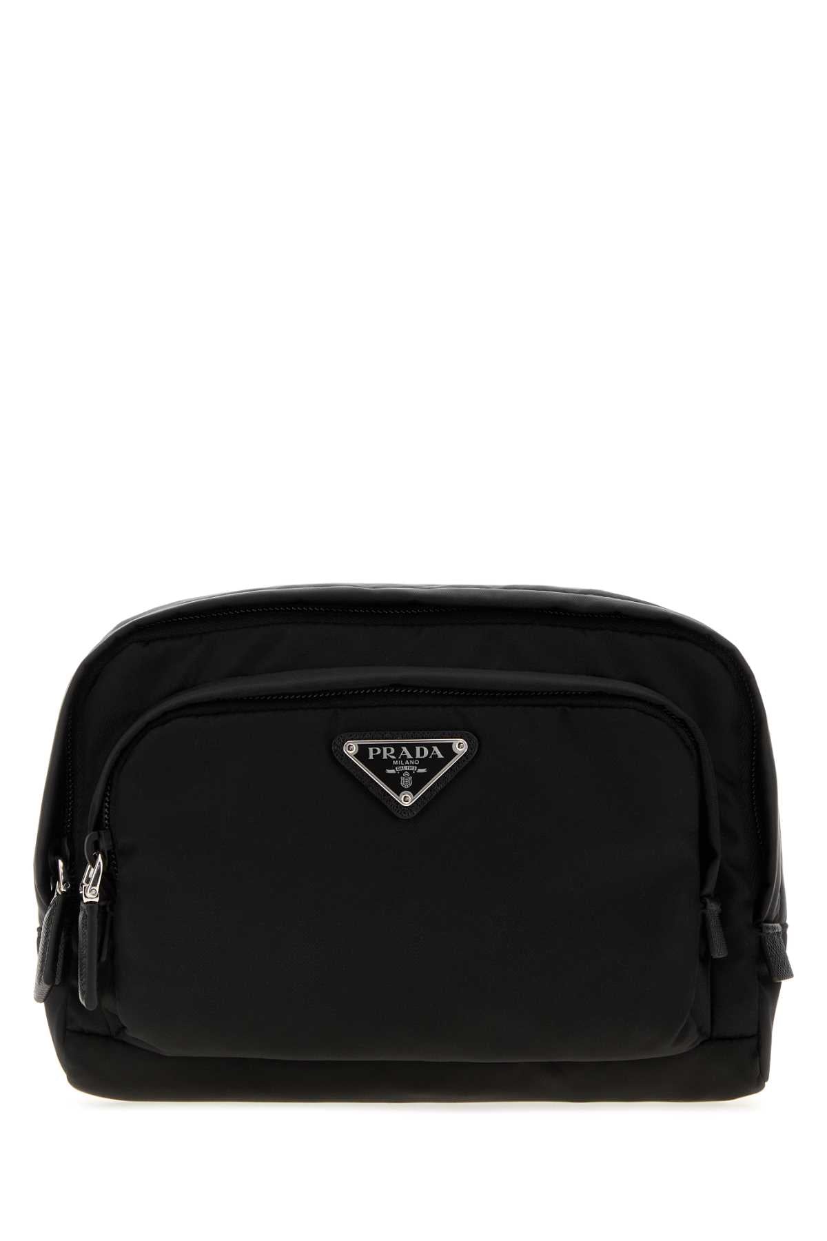 Prada Men Black Canvas Beauty Case