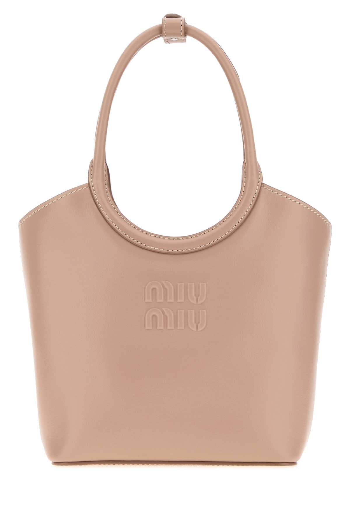 Miu Miu Women Antiqued Pink Leather Ivy Handbag MIU MIU