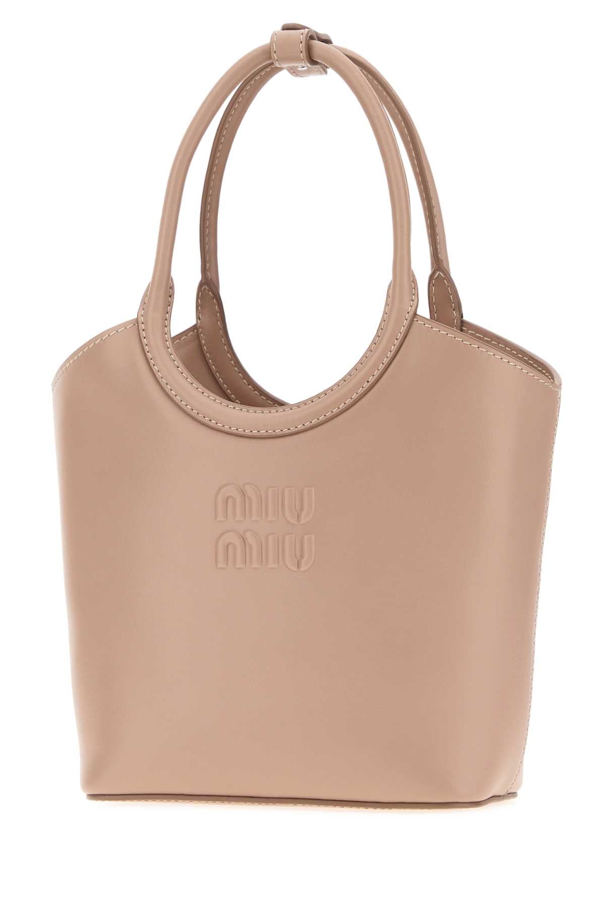Miu Miu Women Antiqued Pink Leather Ivy Handbag MIU MIU