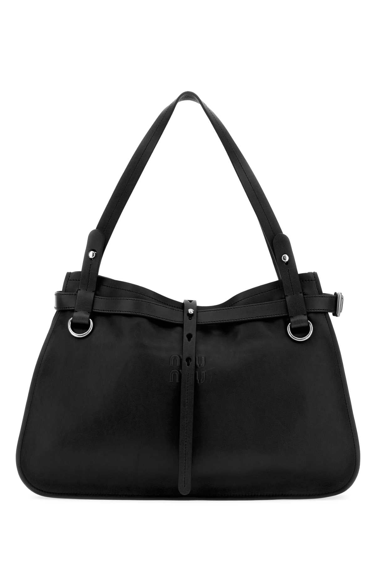 Miu Miu Women Black Leather Shopping Bag MIU MIU