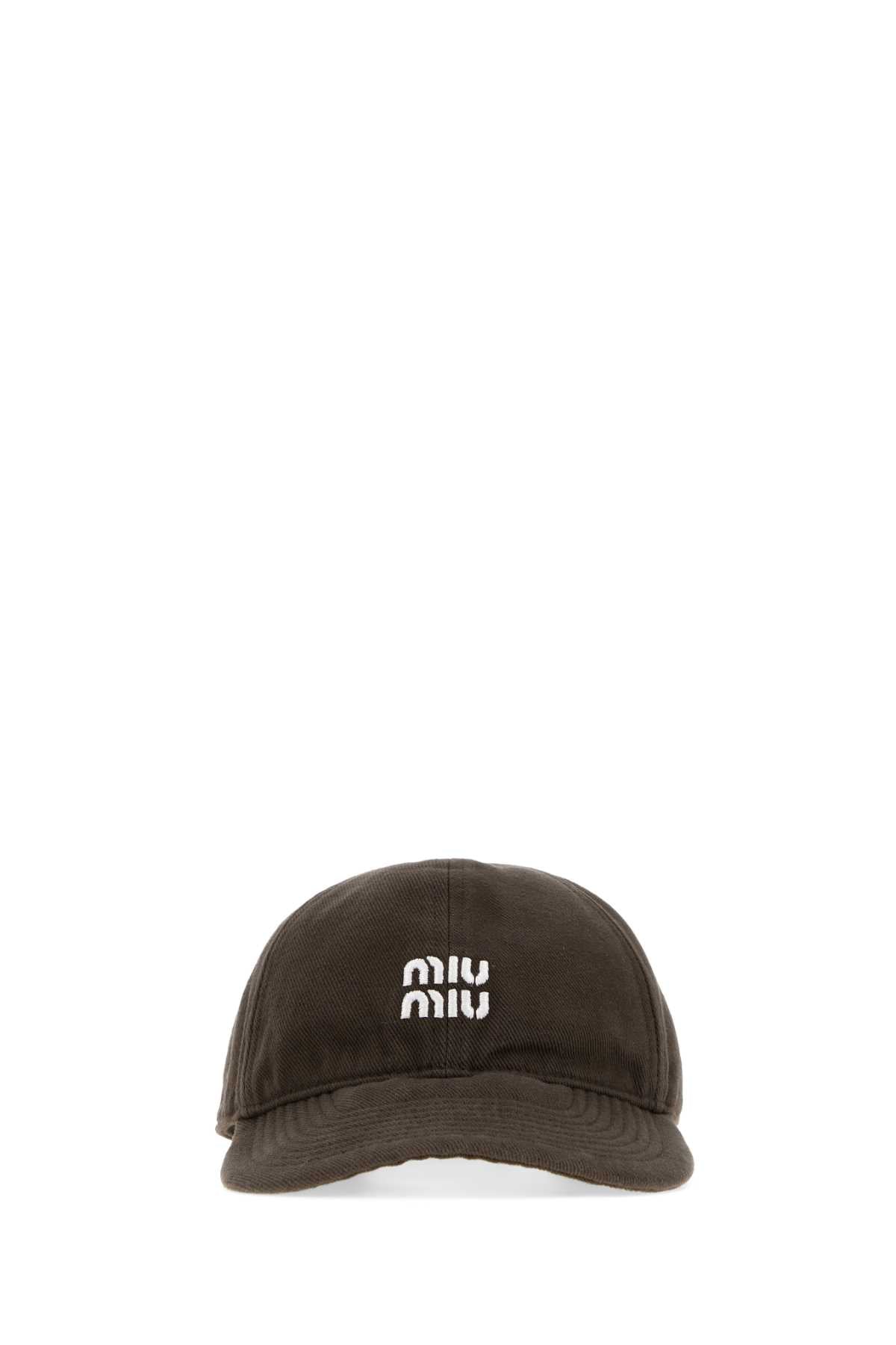 Miu Miu Women Mud Cotton Baseball Cap MIU MIU