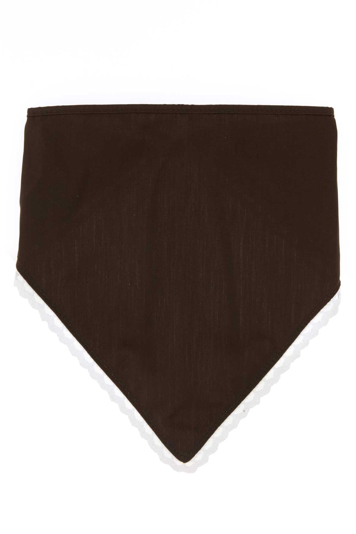 Miu Miu Women Chocolate Poplin Bandana MIU MIU