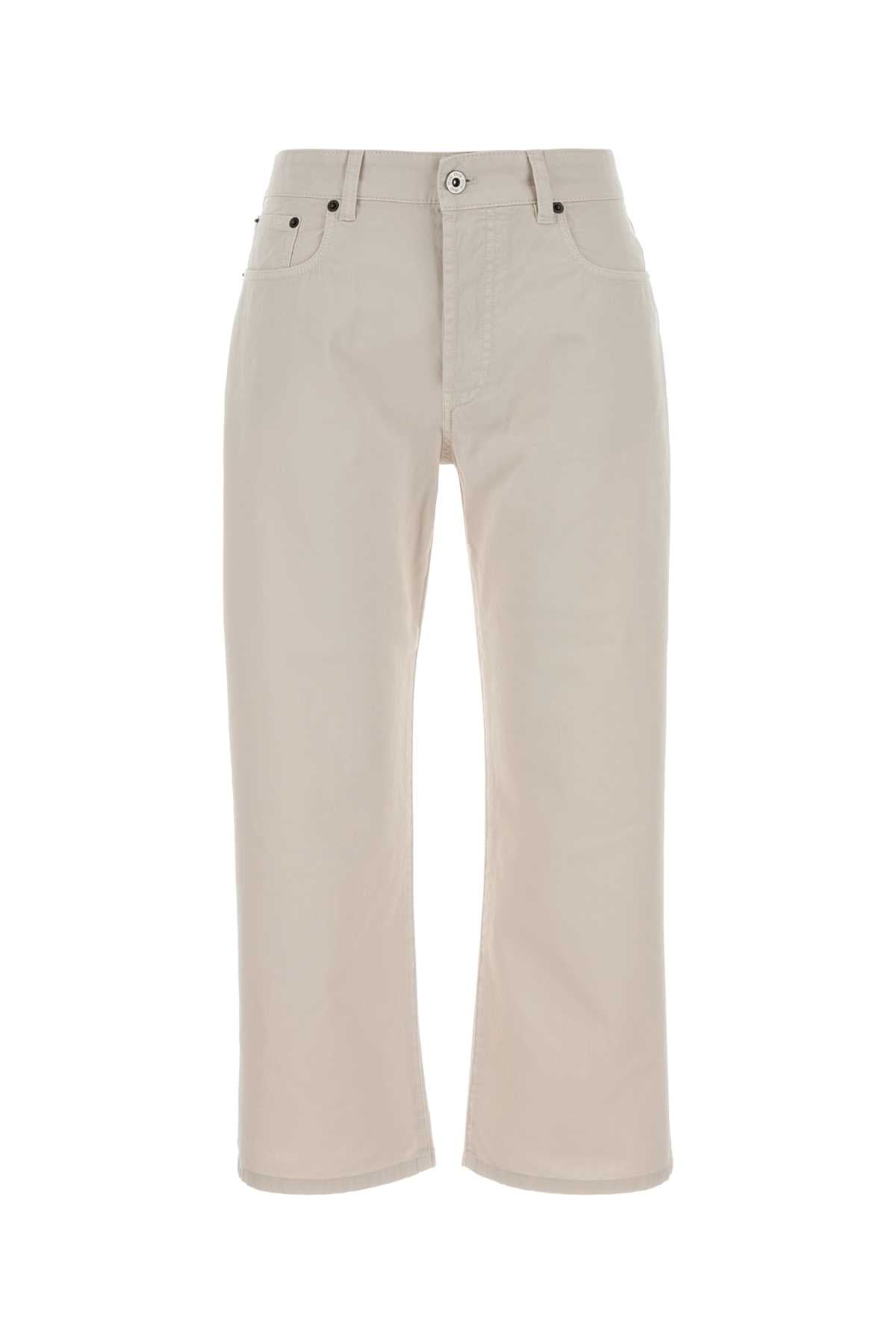Miu Miu Women Ivory Cotton Pant MIU MIU
