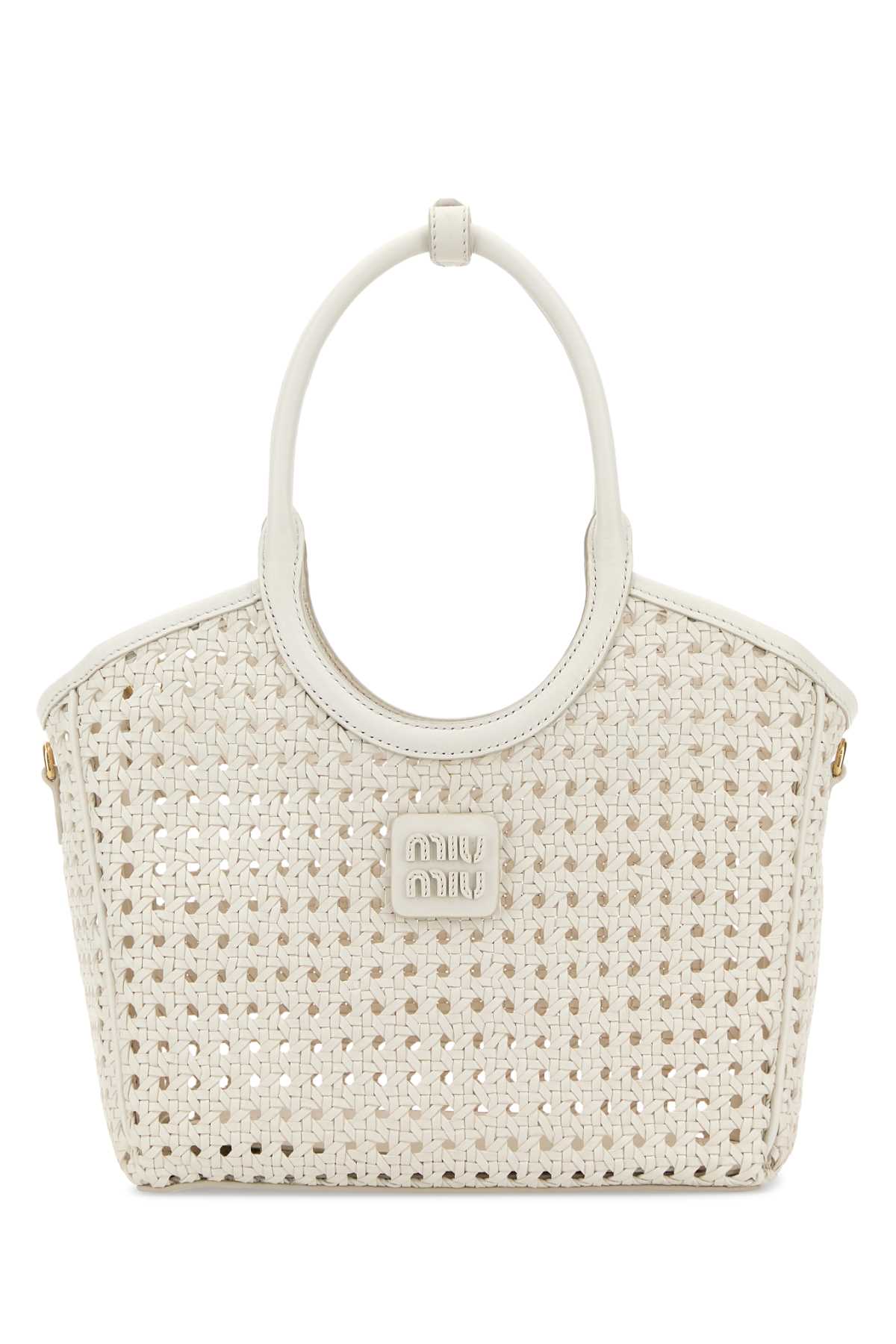 Miu Miu Women White Leather Handbag MIU MIU
