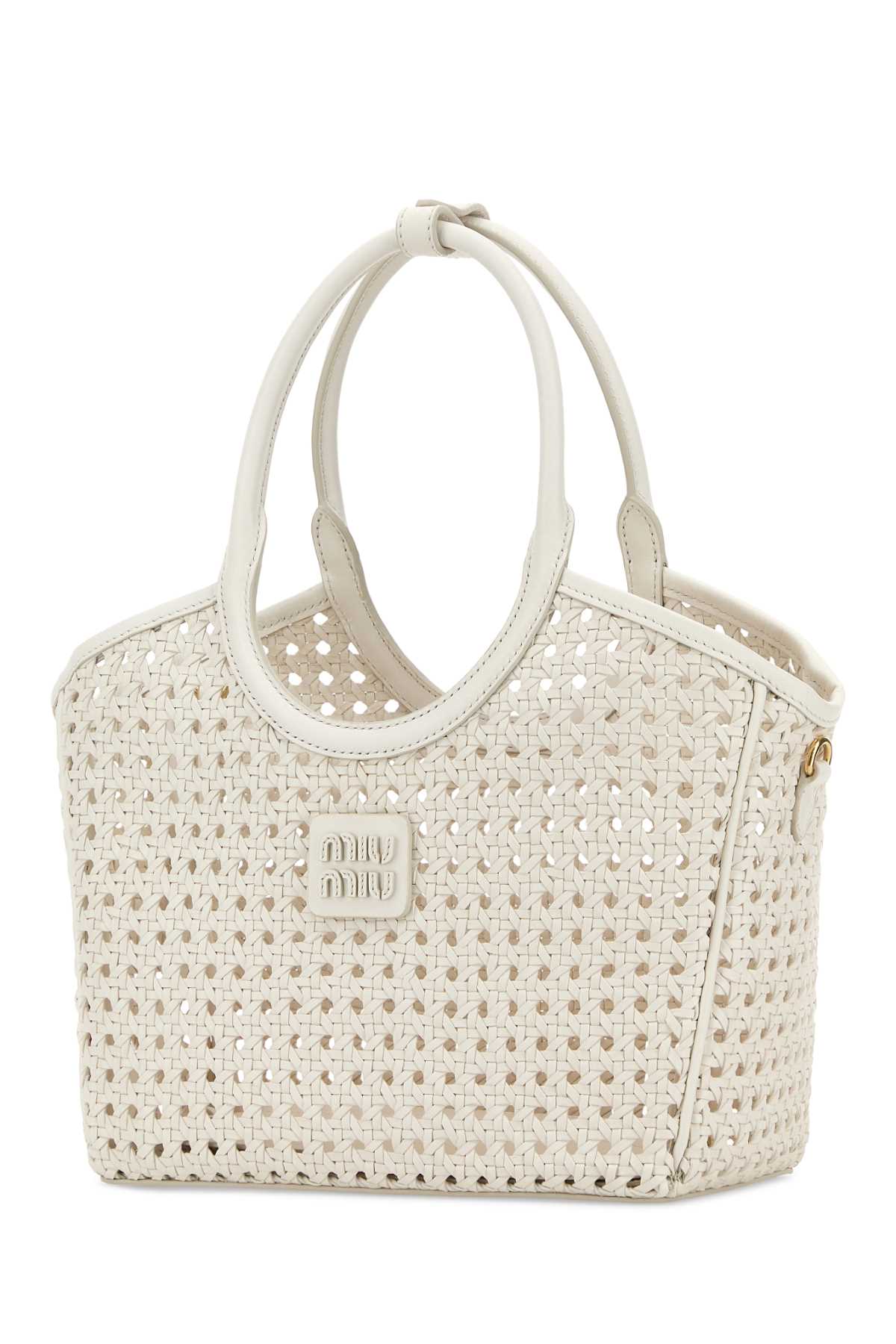 Miu Miu Women White Leather Handbag MIU MIU