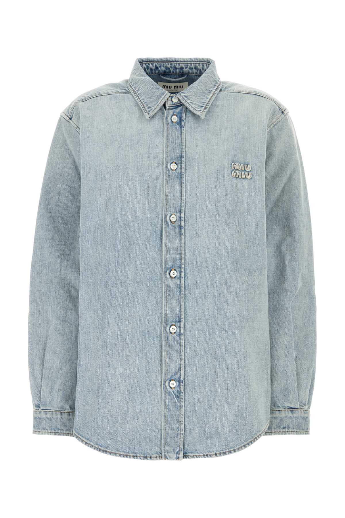 Miu Miu Women Light-Blue Denim Shirt