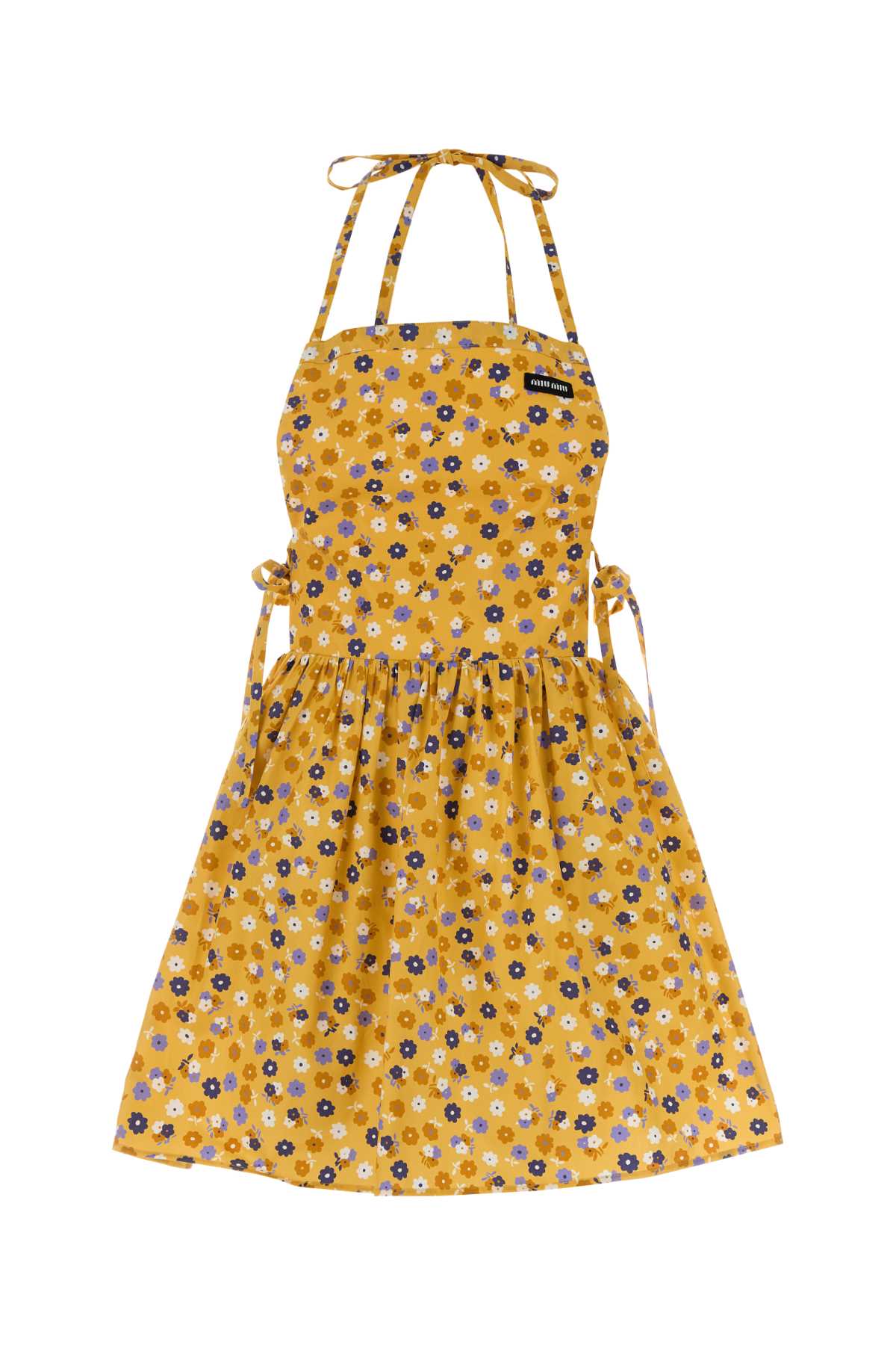 Miu Miu Women Printed Poplin Mini Dress MIU MIU