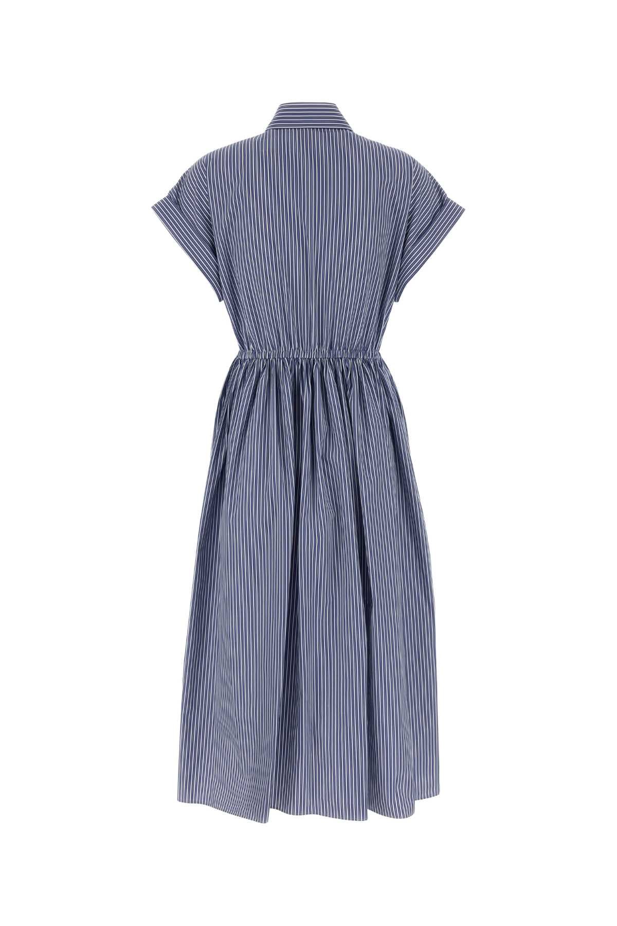 Miu Miu Women Embroidered Poplin Shirt Dress MIU MIU