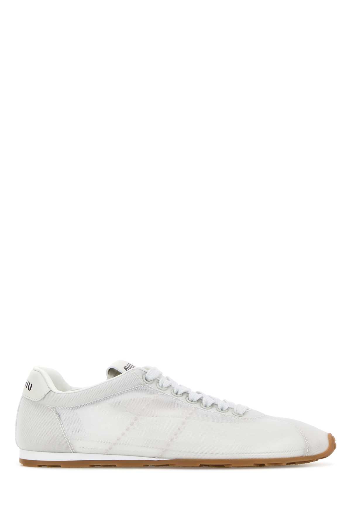 Miu Miu Women White Mesh Sneakers MIU MIU