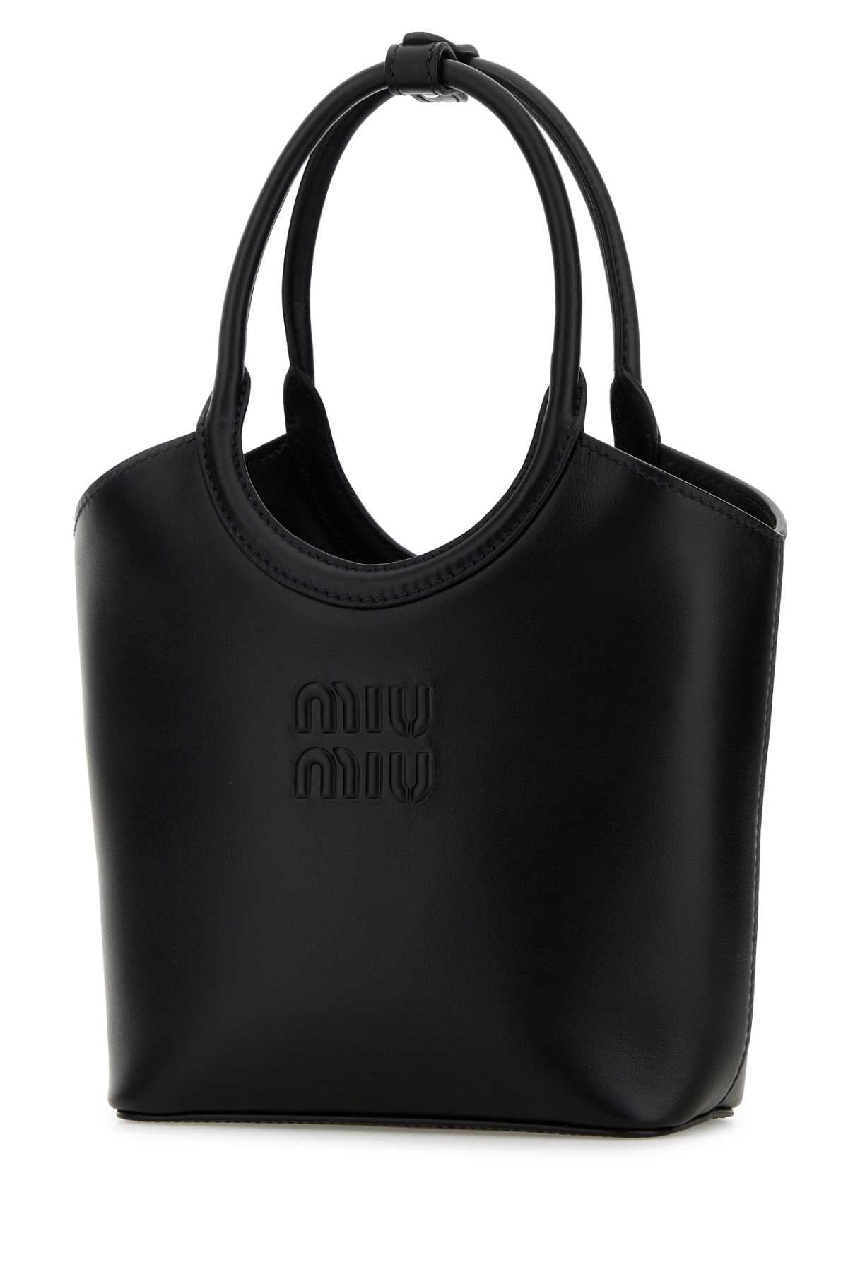 Miu Miu Women Black Leather Ivy Handbag MIU MIU