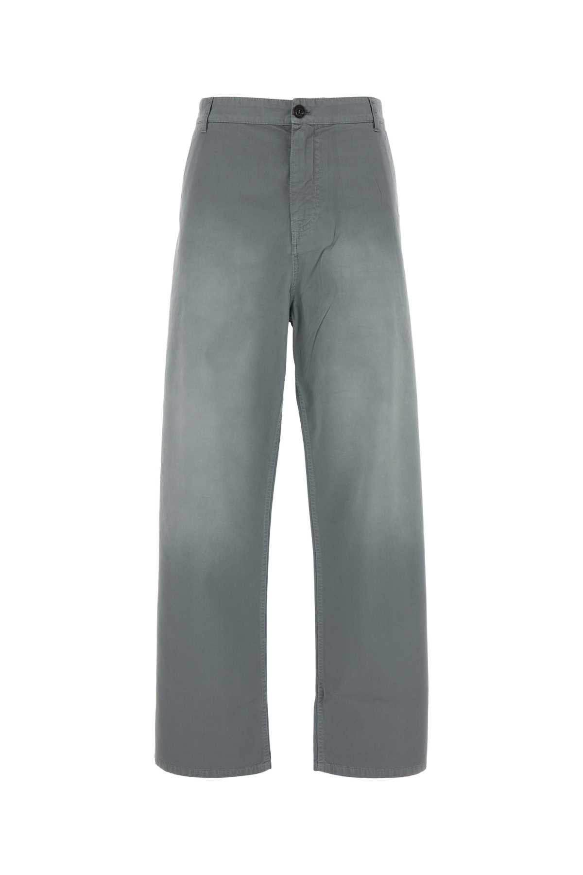 Miu Miu Women Grey Twill Pant MIU MIU