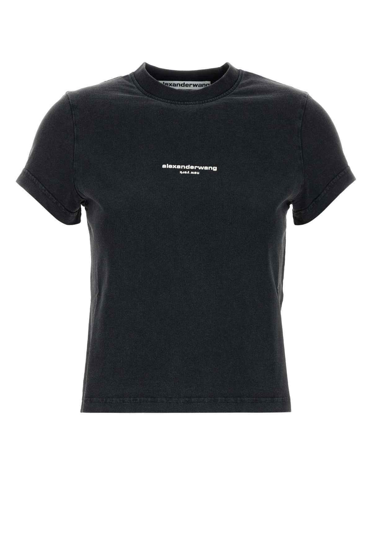 Alexander Wang Women Black Cotton T-Shirt ALEXANDER WANG