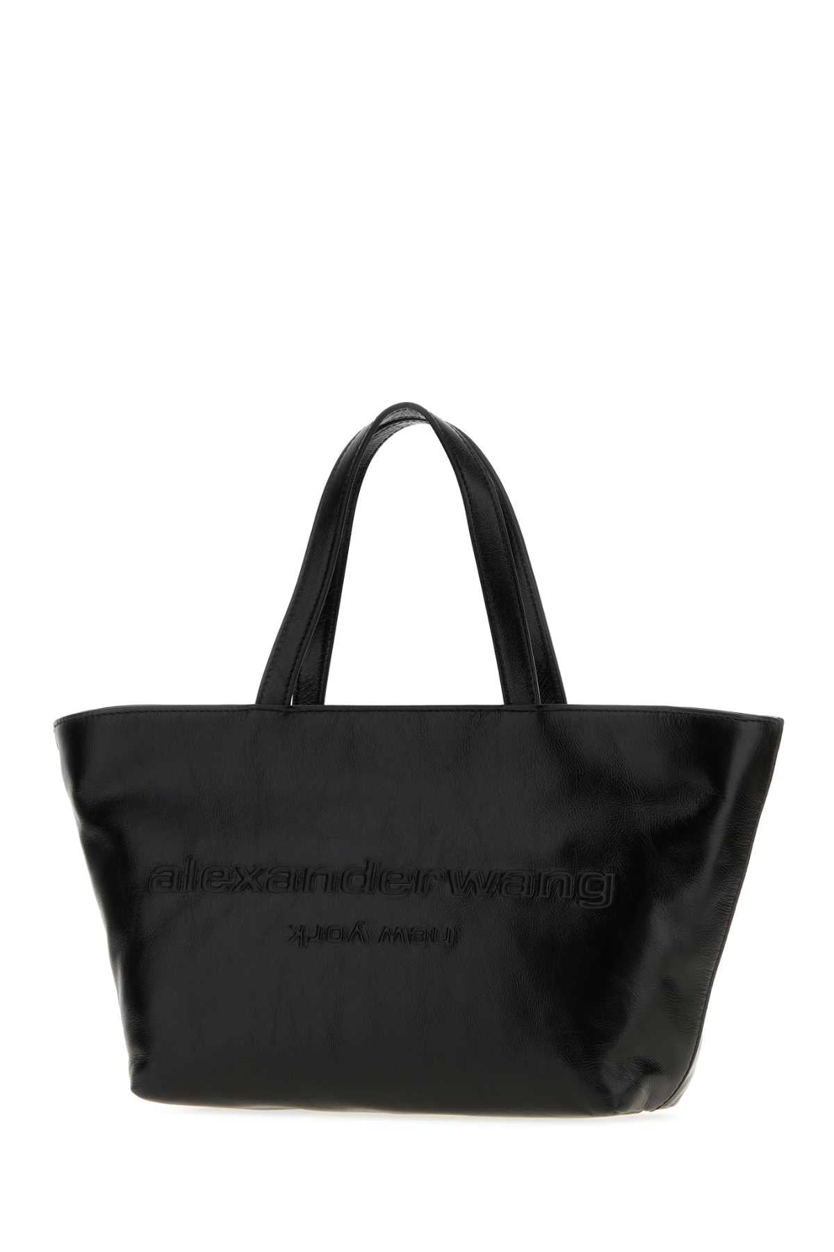 Alexander Wang Women Black Leather Small Punch Handbag ALEXANDER WANG