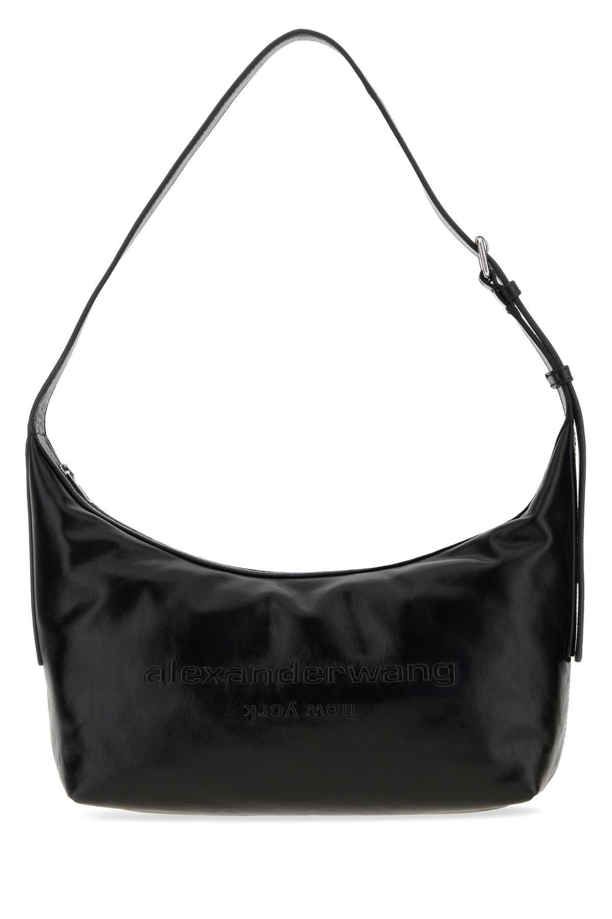 Alexander Wang Women Black Leather Punch Shoulder Bag ALEXANDER WANG