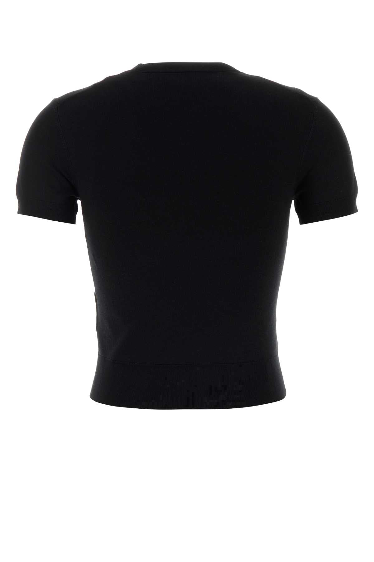 Alexander Wang Women Black Knit T-Shirt ALEXANDER WANG