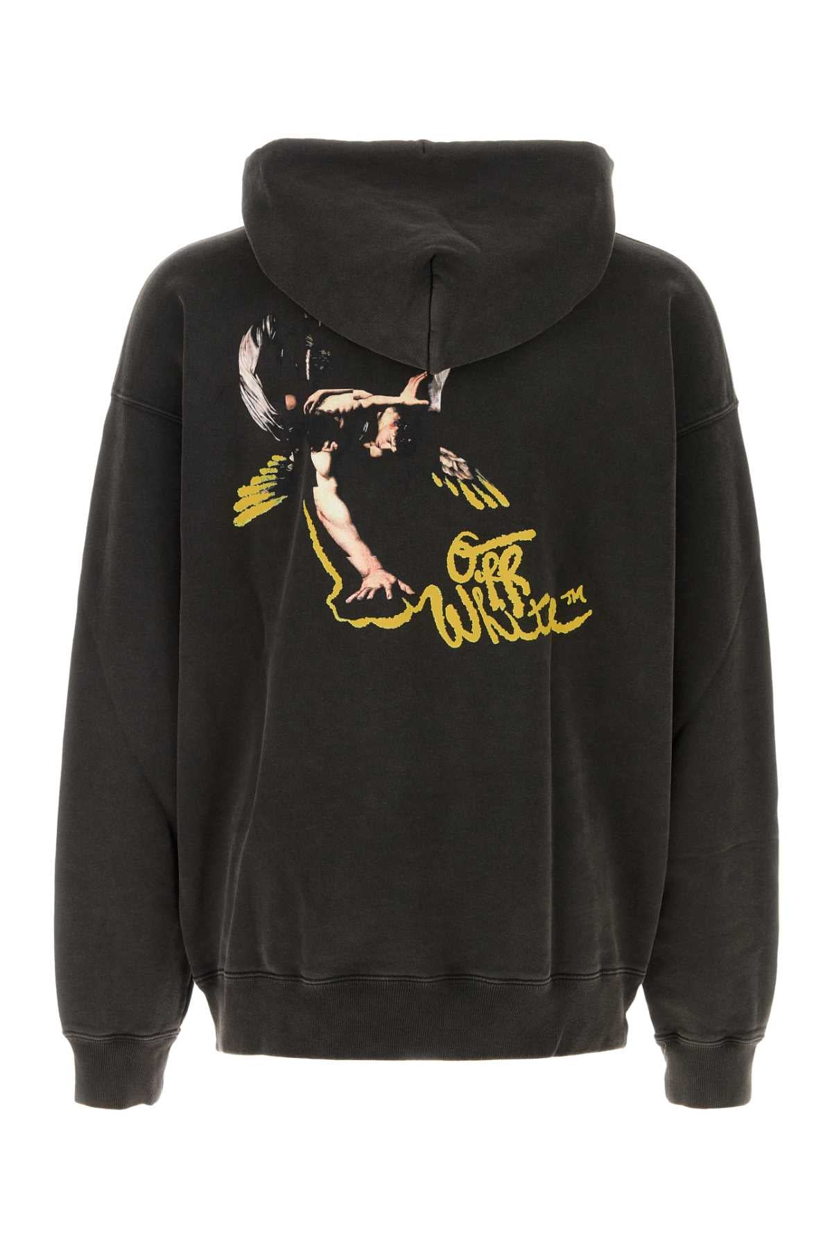 Off White Men Slate Cotton Sweatshirt OFF-WHITE
