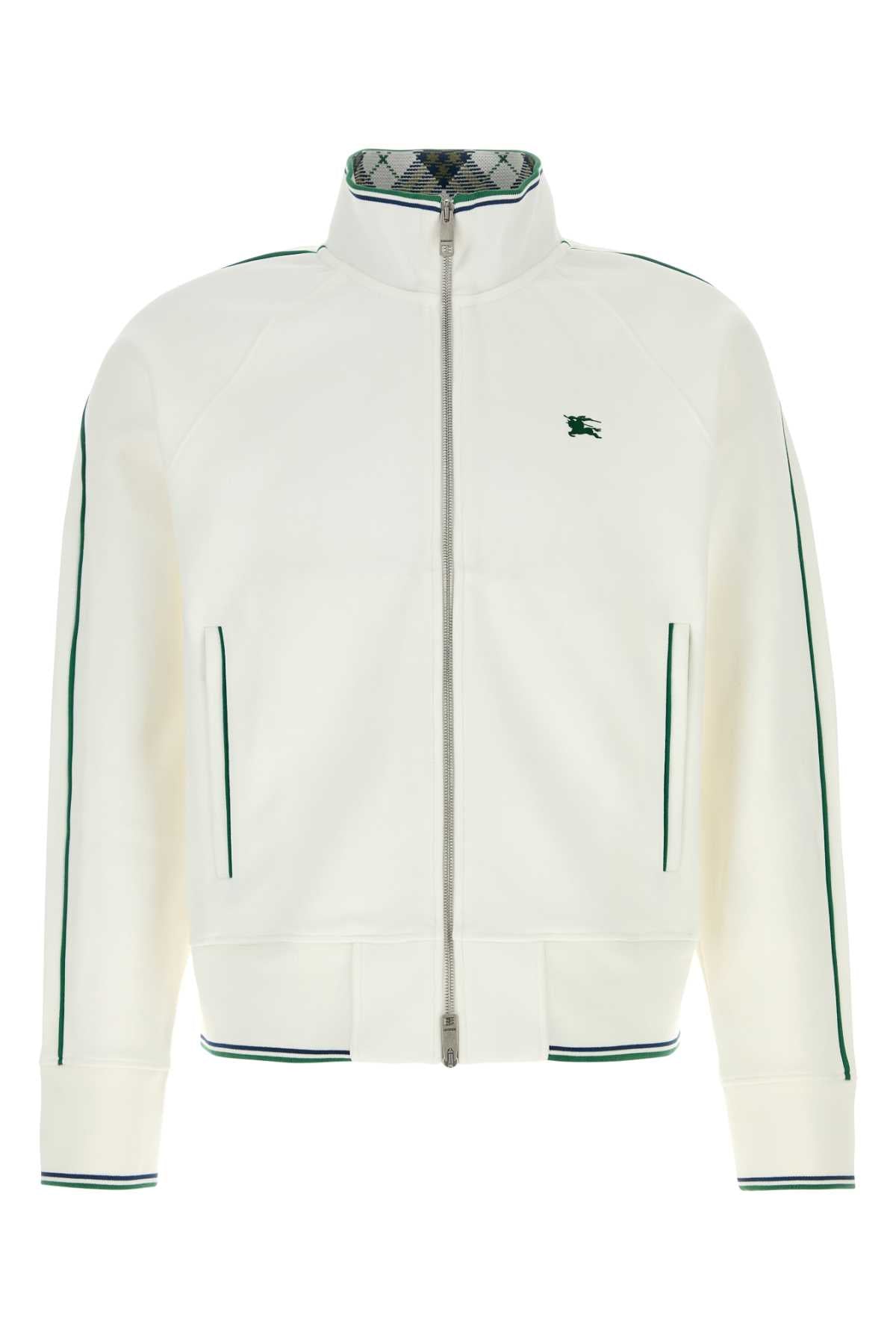 Burberry Men White Jersey Sweatshirt BURBERRY
