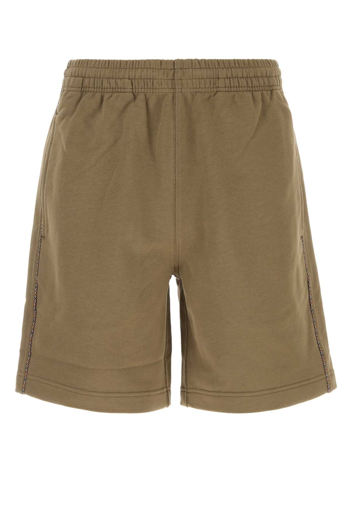 Burberry Men Khaki Cotton Bermuda Shorts BURBERRY