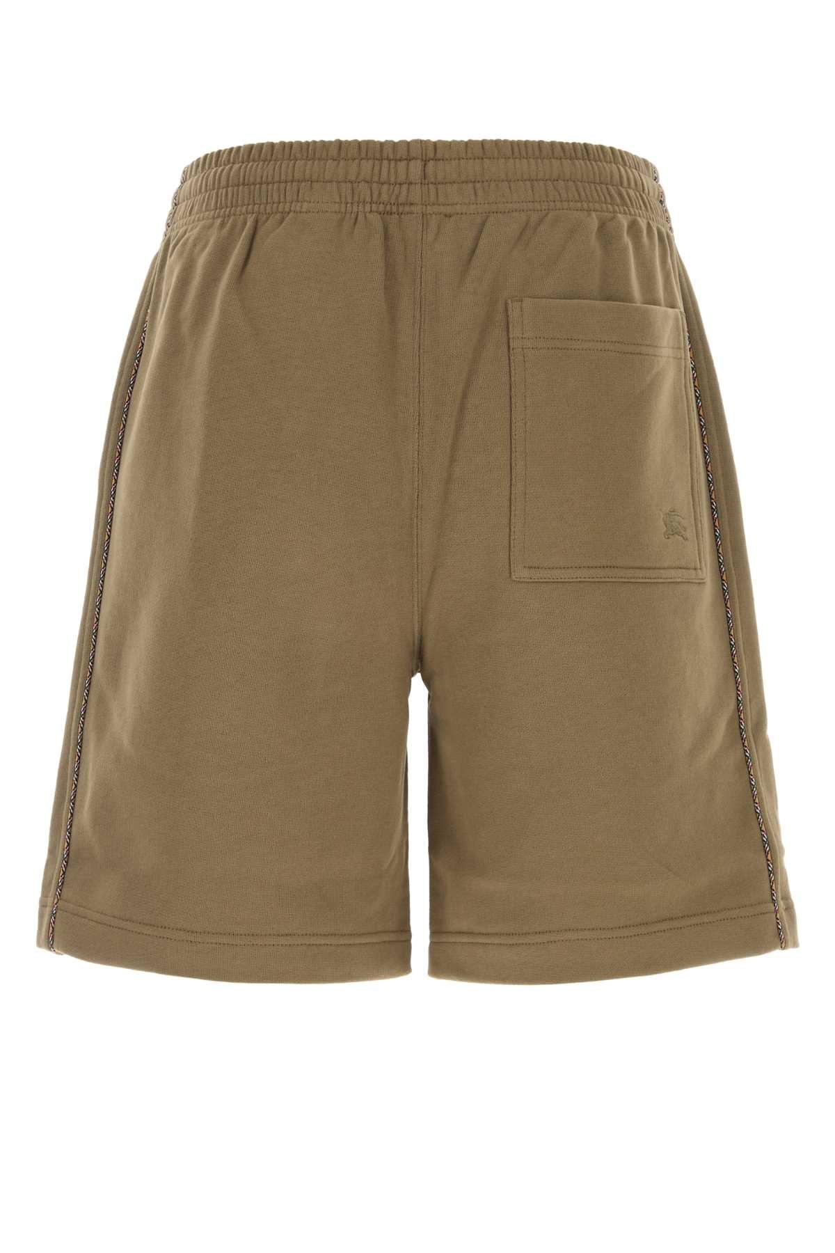 Burberry Men Khaki Cotton Bermuda Shorts BURBERRY