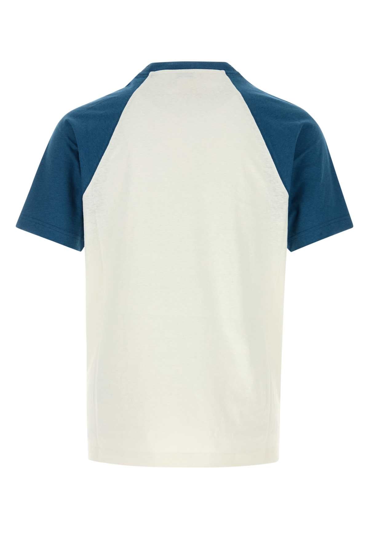 Burberry Men Ivory Cotton T-Shirt BURBERRY