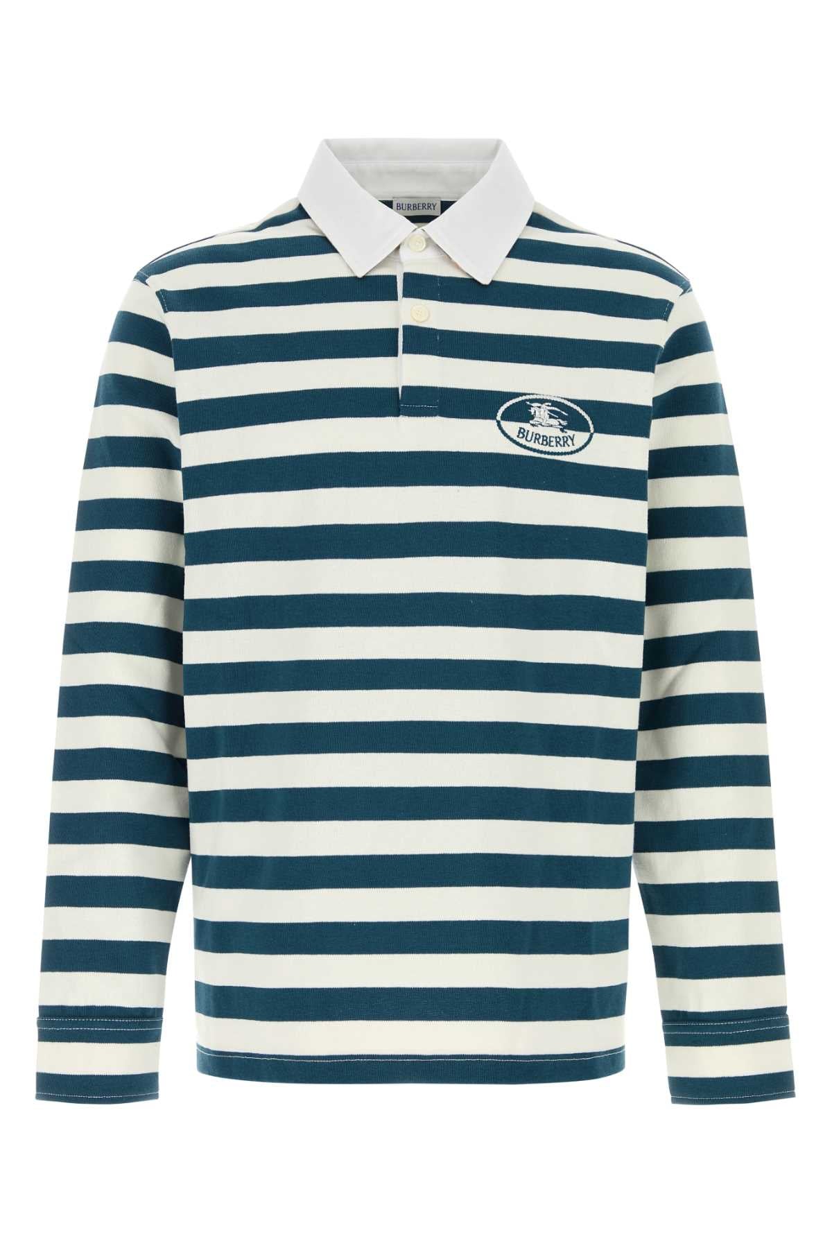 Burberry Men Embroidered Cotton Polo Shirt BURBERRY