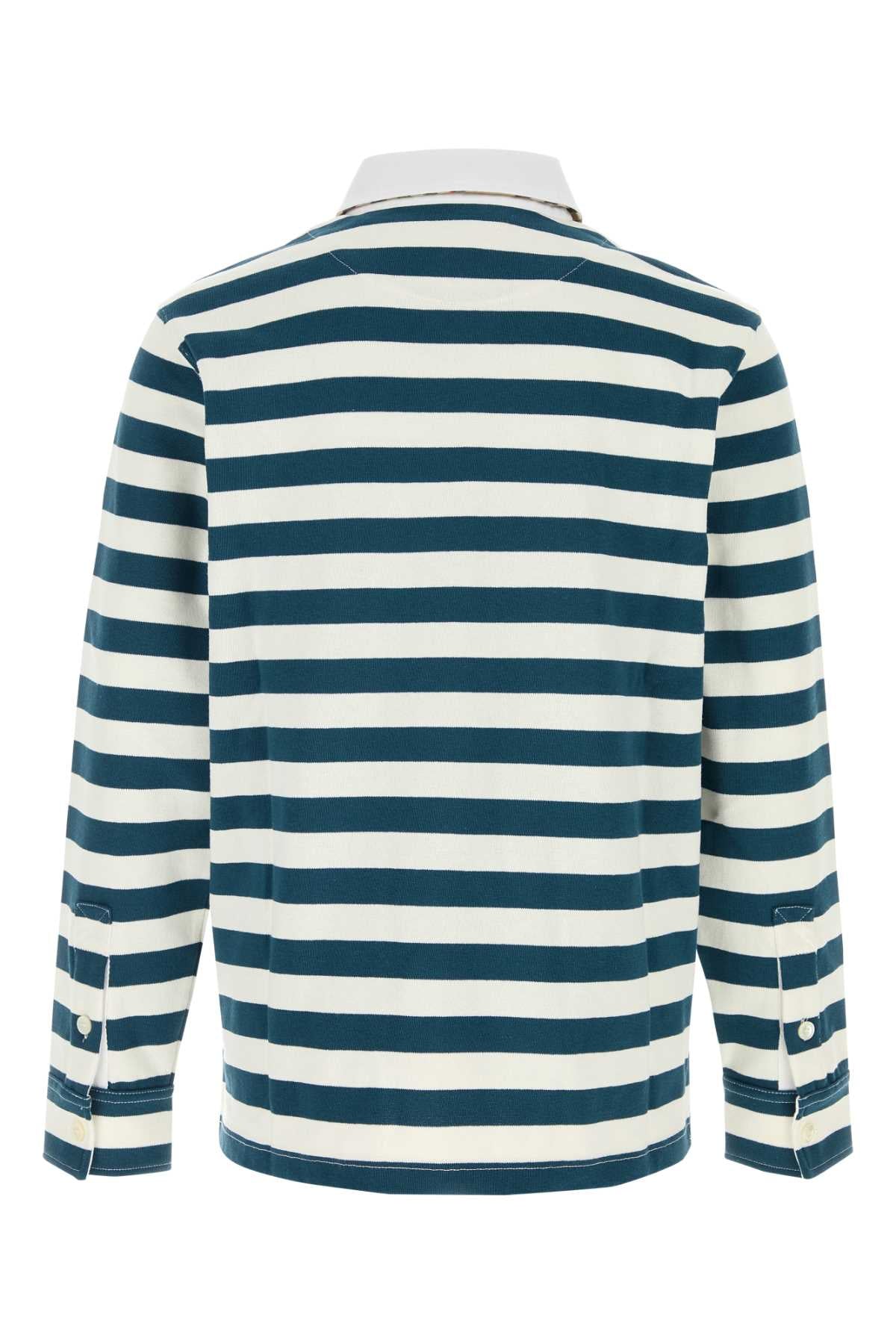 Burberry Men Embroidered Cotton Polo Shirt BURBERRY