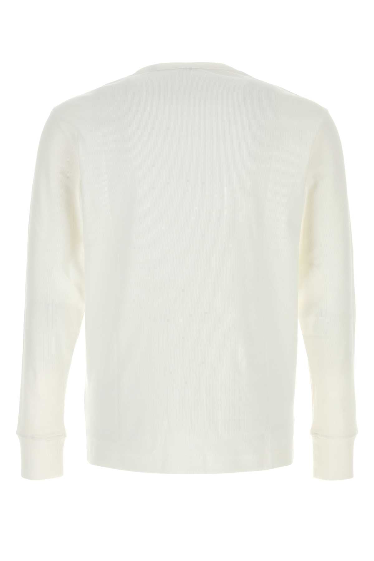 Burberry Men White Cotton Stretch T-Shirt BURBERRY