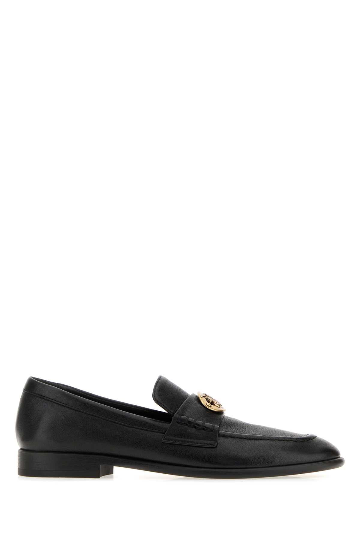 Burberry Women Black Leather Loafers BURBERRY