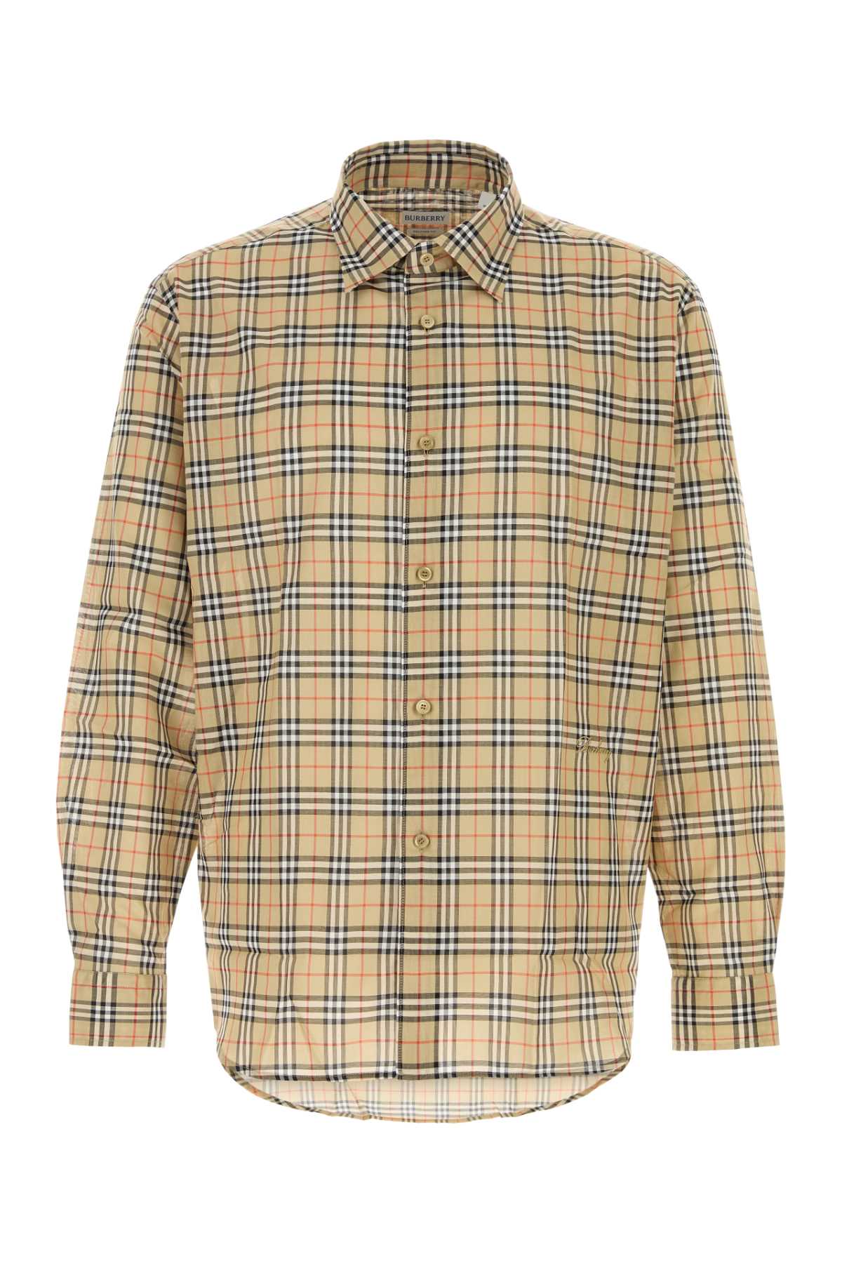 Burberry Men Embroidered Cotton Shirt BURBERRY