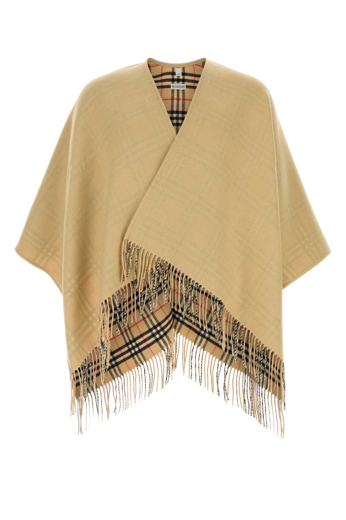 Burberry Unisex Beige Wool Reversibile Cape BURBERRY
