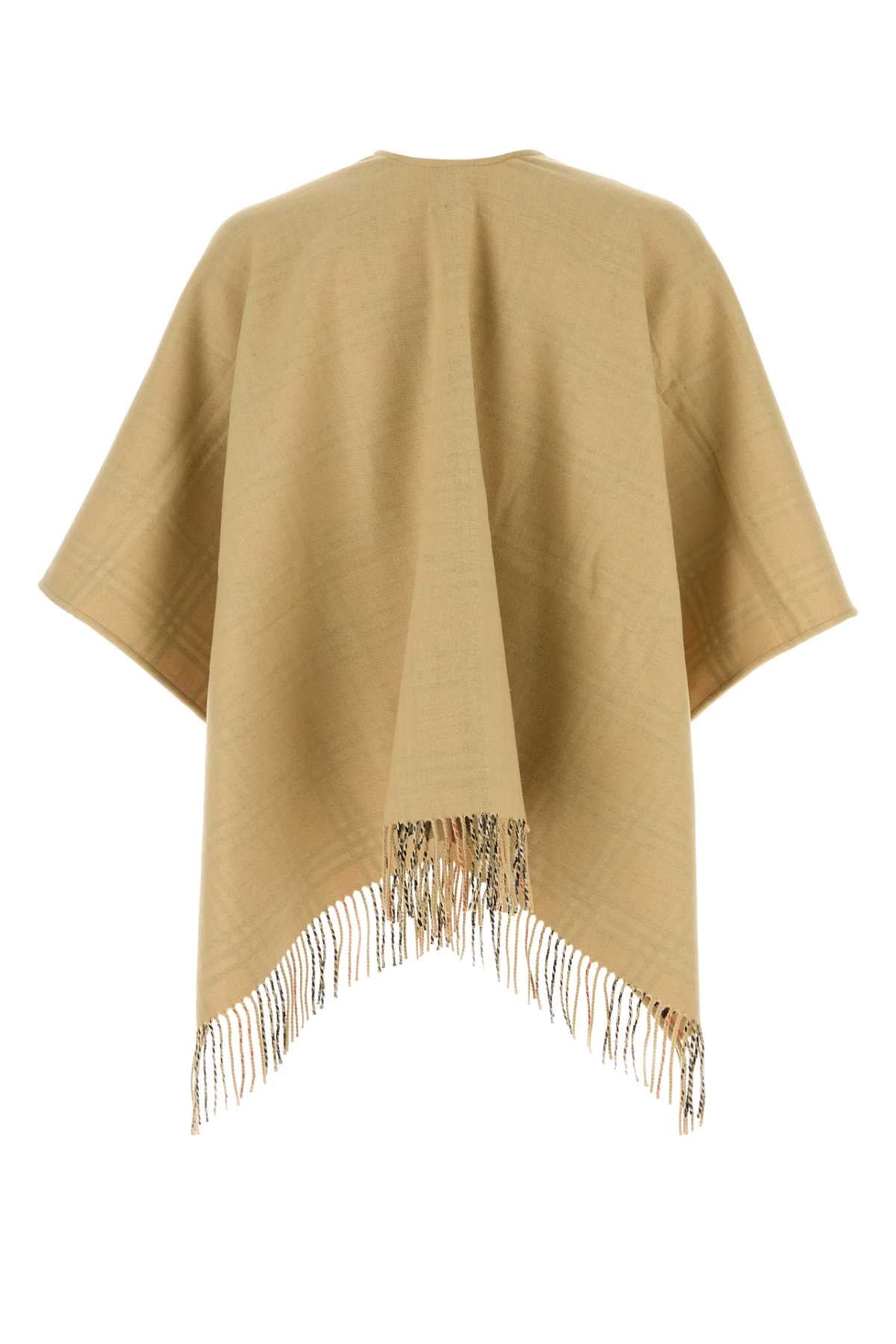 Burberry Unisex Beige Wool Reversibile Cape BURBERRY