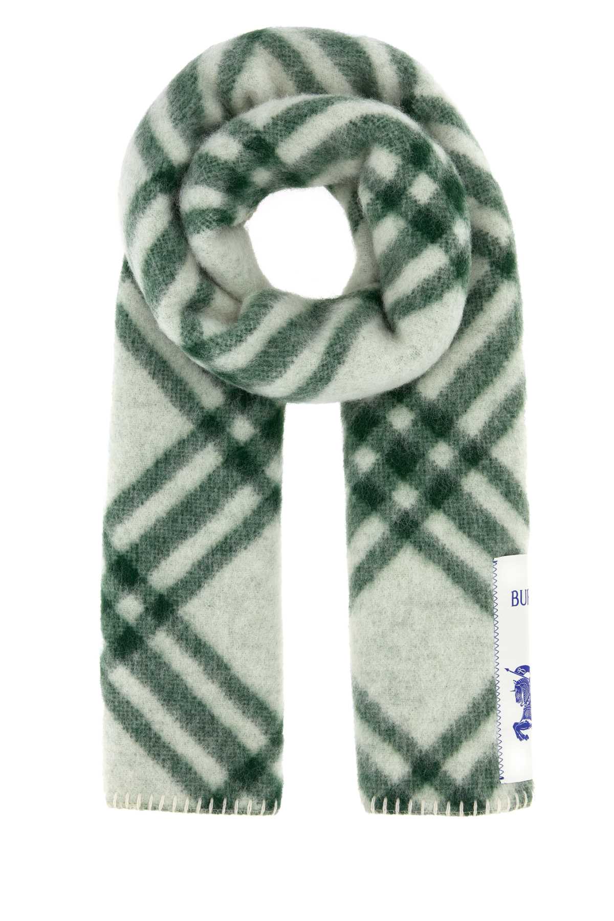 Burberry Unisex Embroidered Wool Scarf BURBERRY