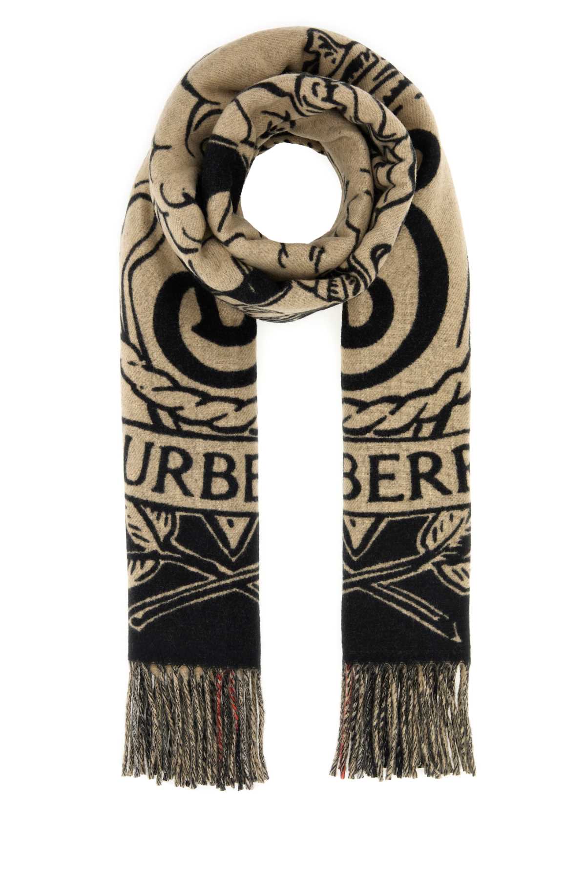 Burberry Unisex Embroidered Cashmere Reversible Stormy Knight Scarf