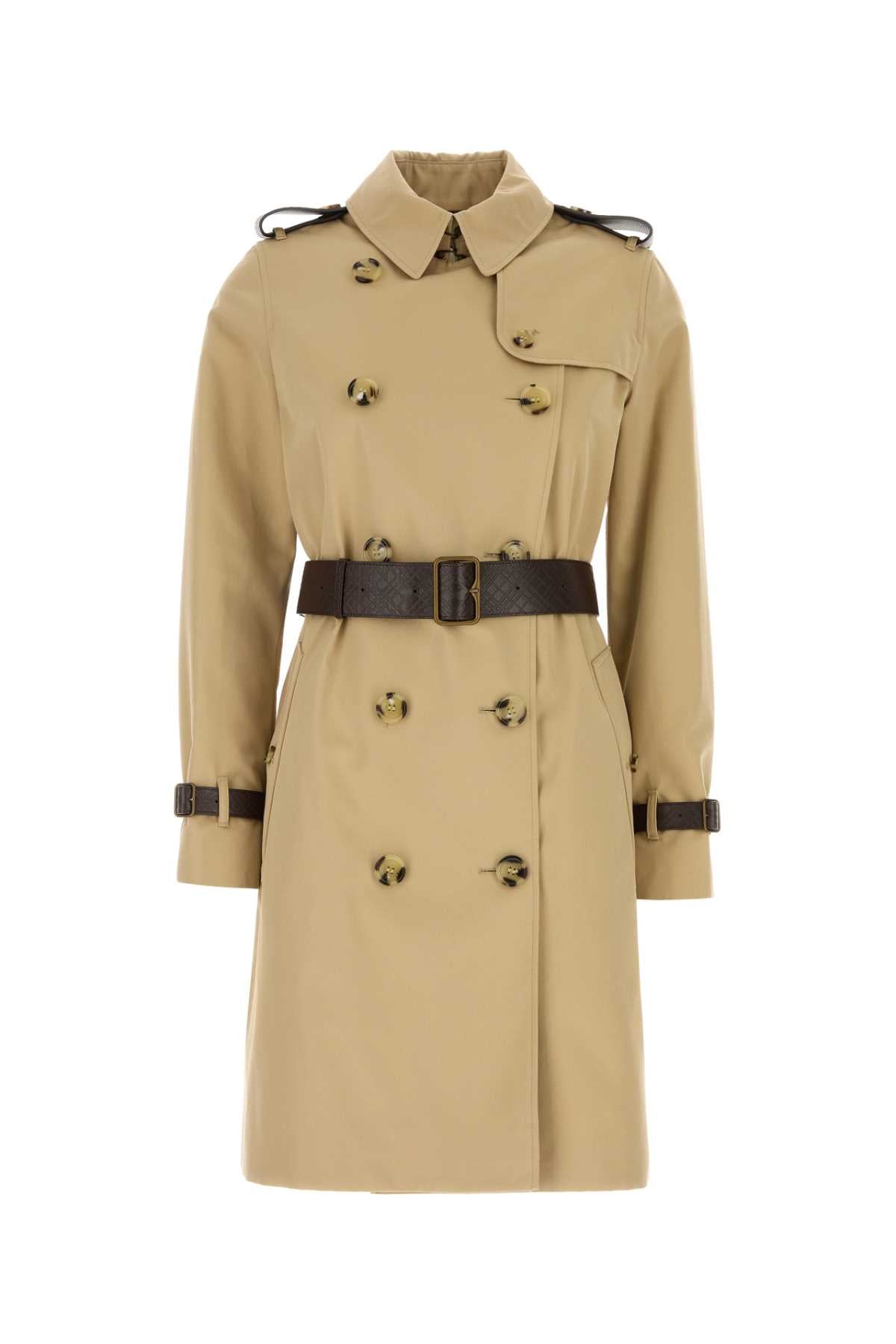 Burberry Women Beige Twill Trench Coat BURBERRY