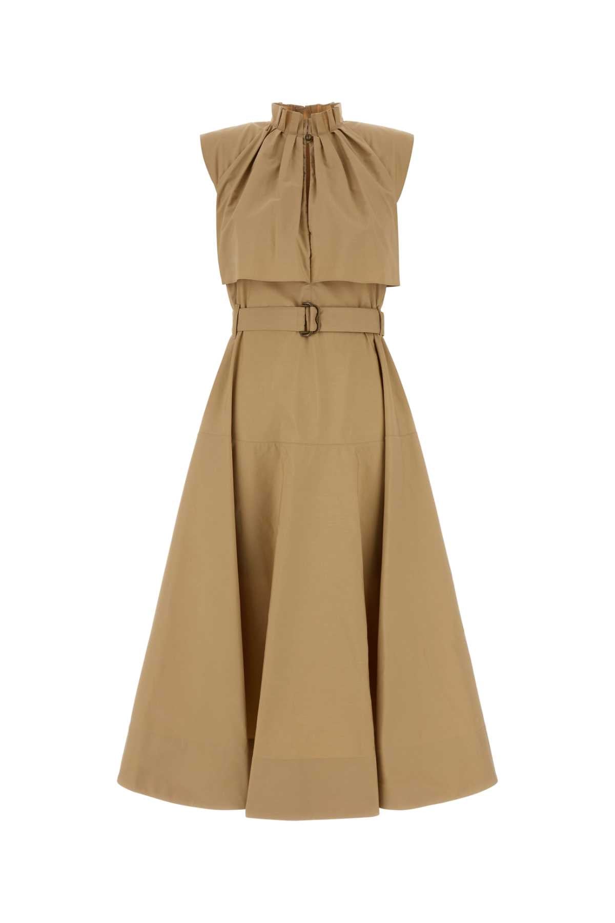 Burberry Women Beige Poplin Dress BURBERRY