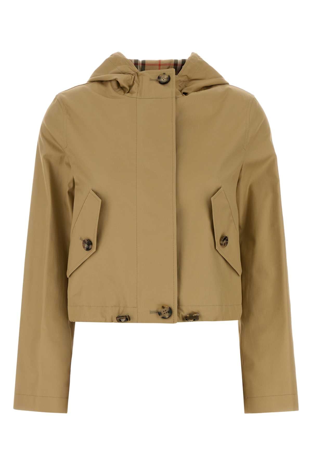 Burberry Women Beige Gabardine Jacket BURBERRY