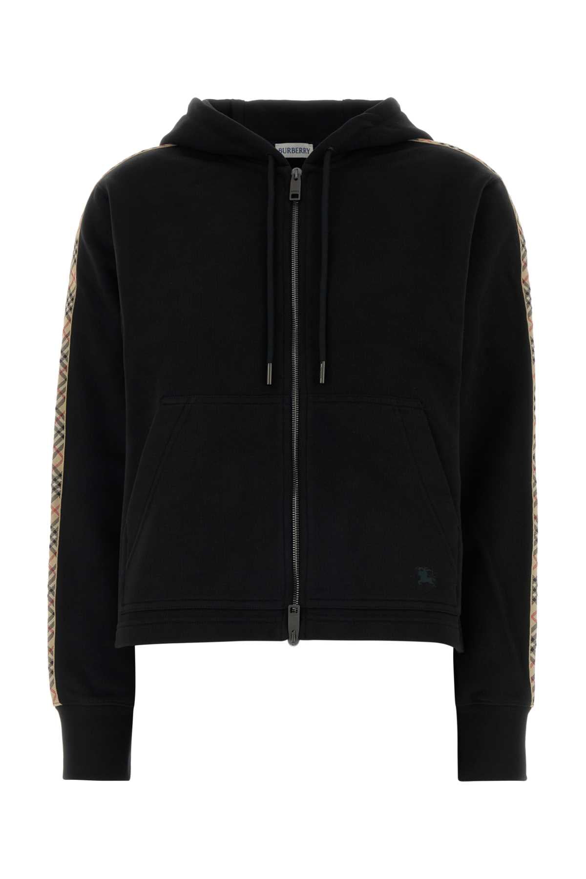 Burberry Women Black Cotton Sweatshirt BURBERRY