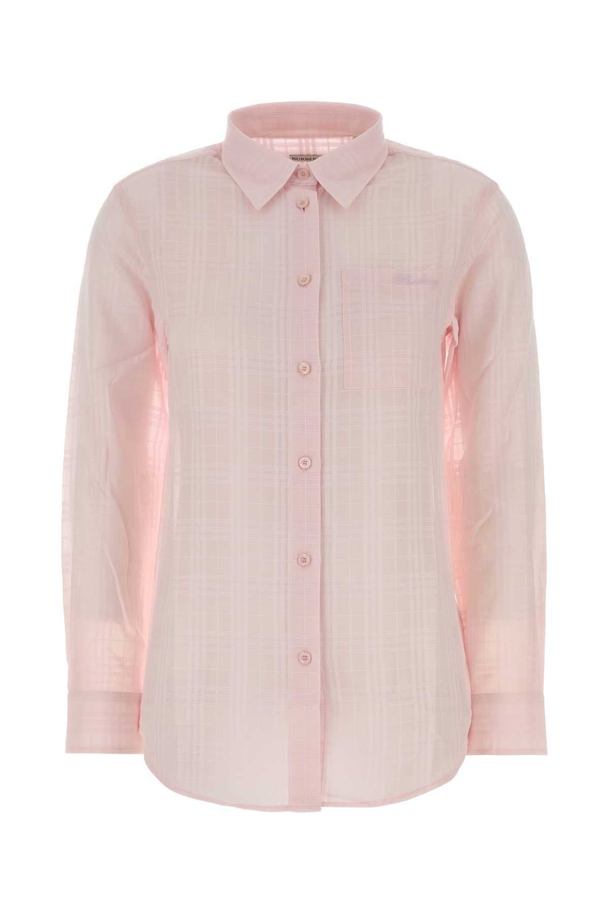 Burberry Women Pink Cotton Shirt BURBERRY