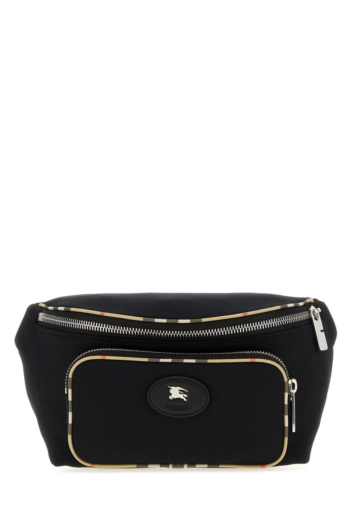 Burberry Men Black Canvas Belt Bag BURBERRY