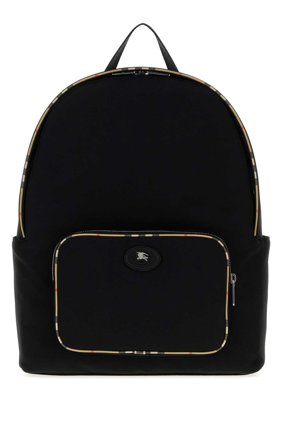 Burberry Men Black Canvas Backpack BURBERRY