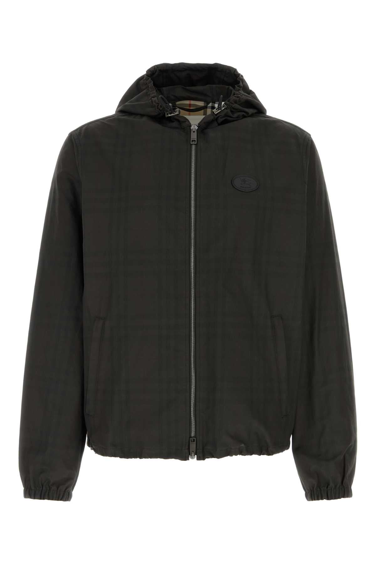 Burberry Men Printed Cotton Newport Jacket BURBERRY