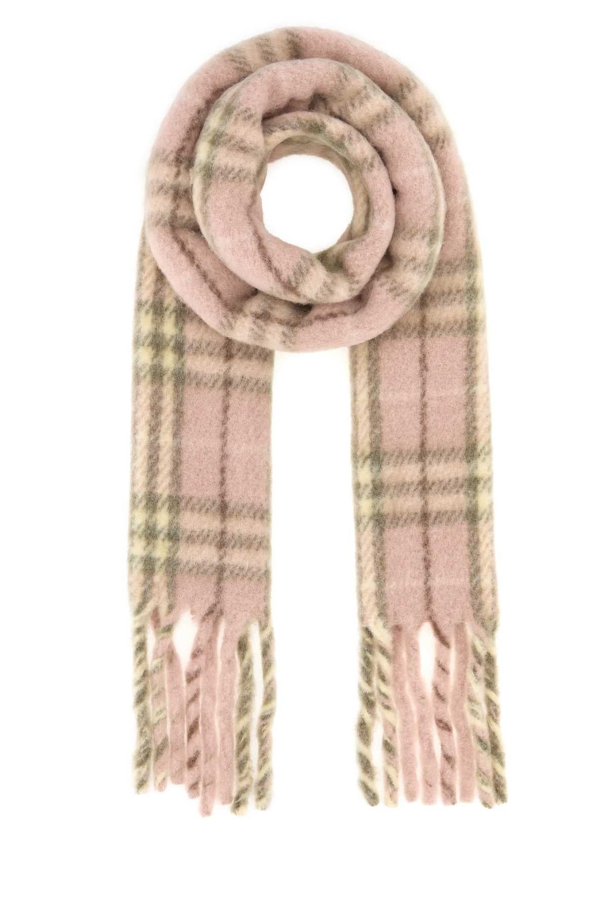 Burberry Unisex Embroidered Alpaca Blend Scarf BURBERRY