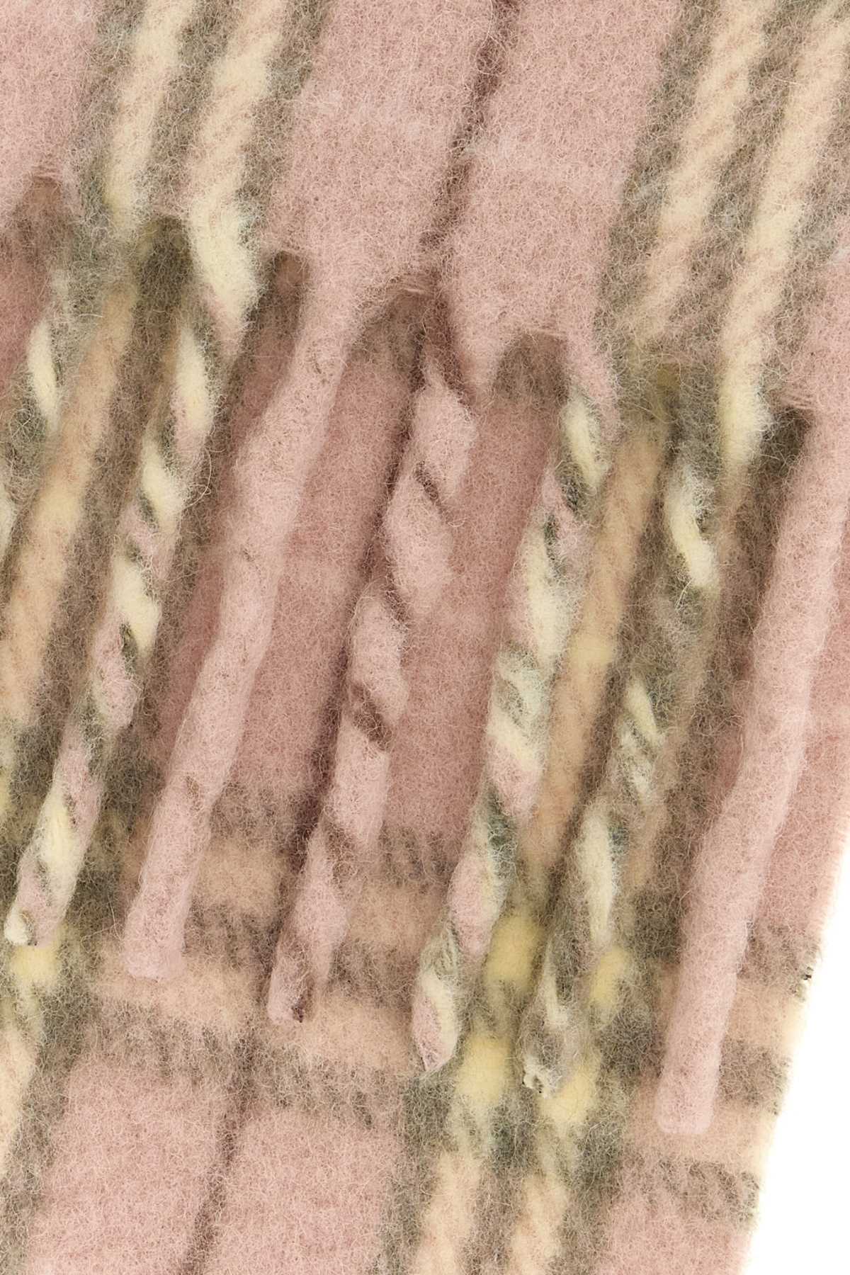 Burberry Unisex Embroidered Alpaca Blend Scarf BURBERRY