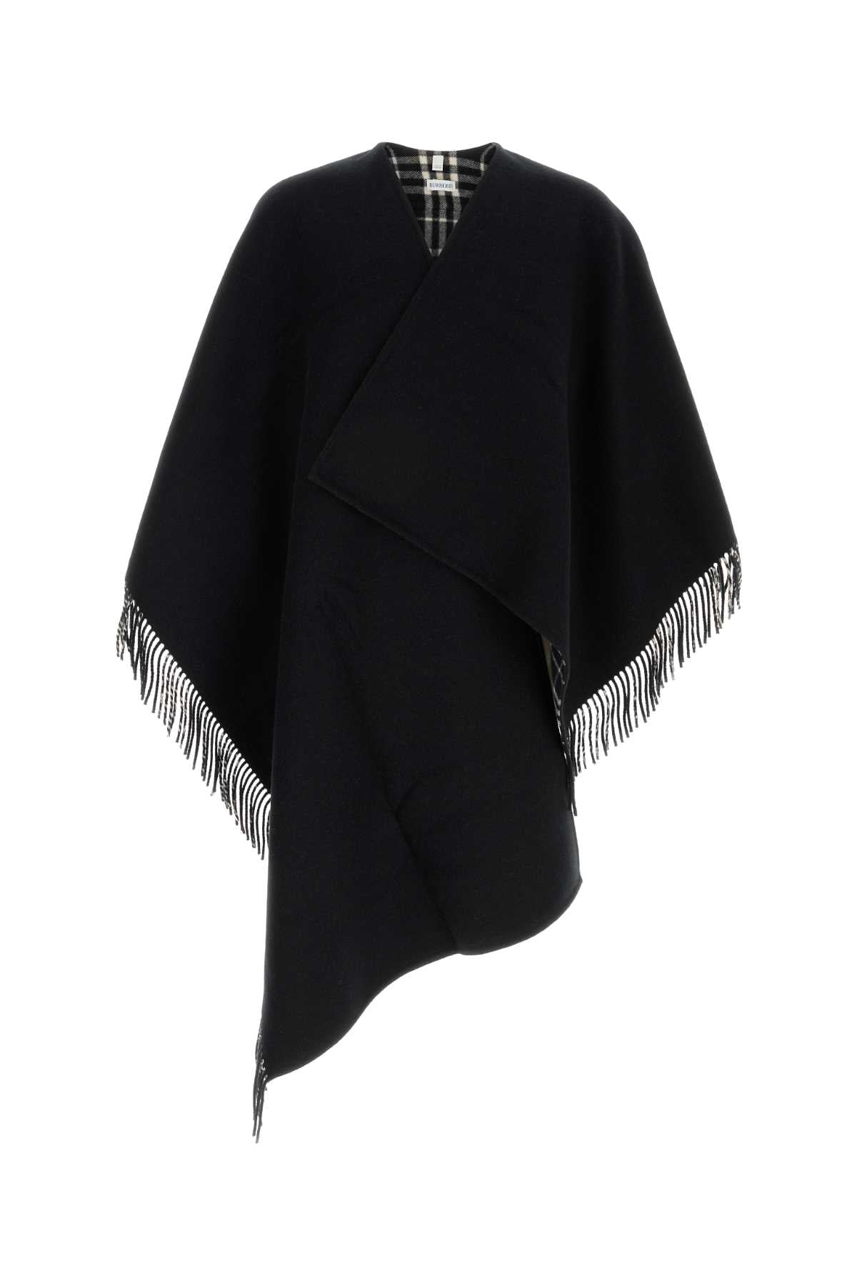 Burberry Unisex Black Wool Cape BURBERRY
